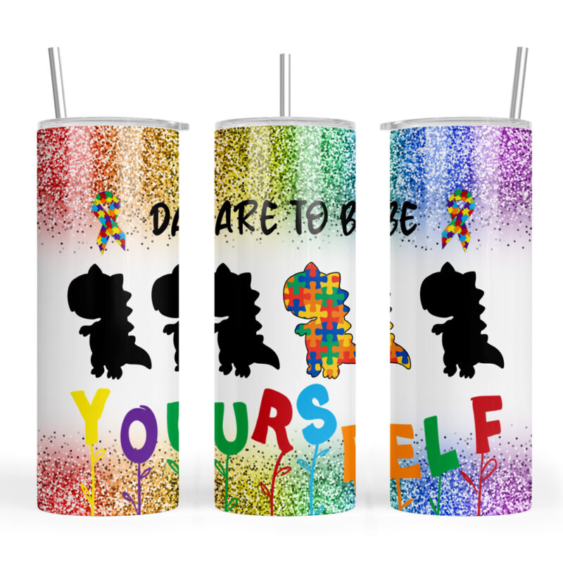 Autism Dare to be Yourself Dinosaur