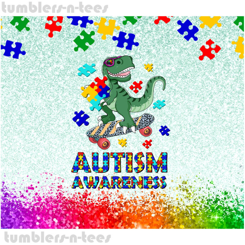 Autism Awareness Dinosaur - Image 4