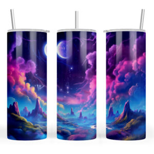 Colourful Landscape at Night