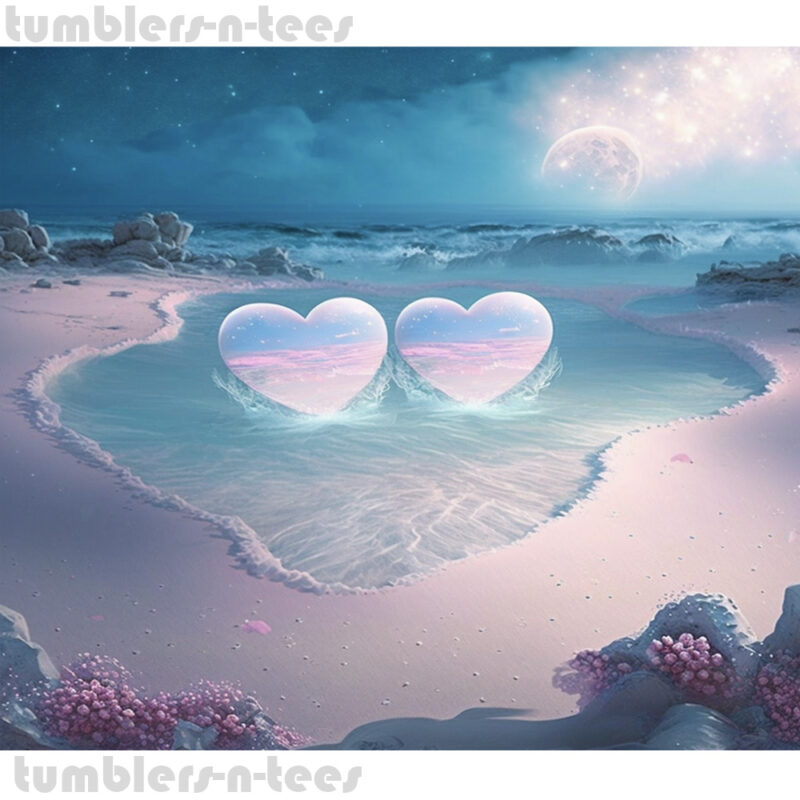 Two Love Hearts in The Sand - Image 4