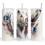 Watercolour Quil Feathers