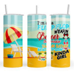 Flip Flop Wearing Beer Drinking