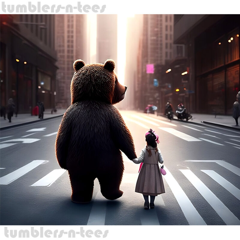 Bear and Child in the City - Image 4