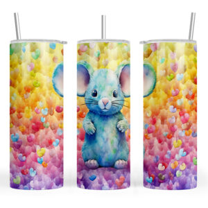 Colourful Mouse with Hearts