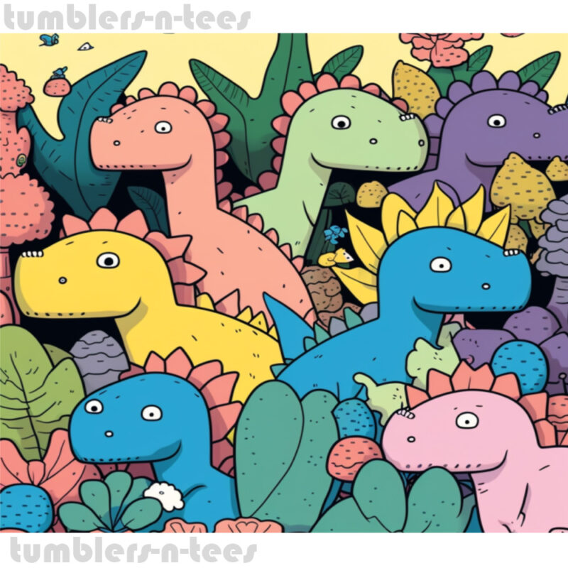 Watercolour Dinosaurs - Image 4