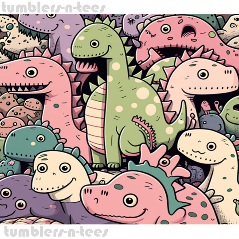 Watercolour Dinosaurs - Image 4