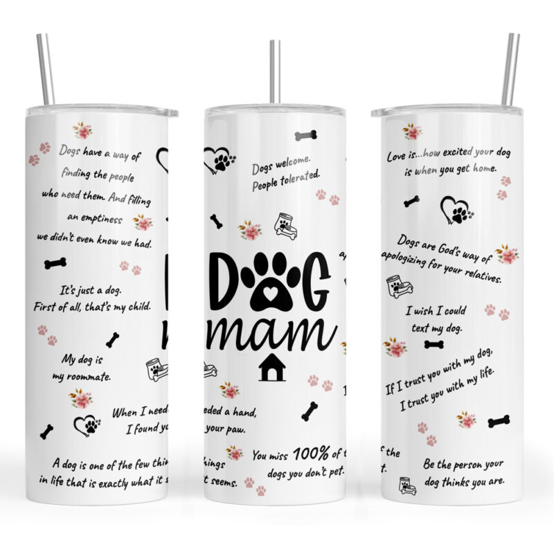 Dog Mam Black and White