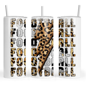 Football Slogan with a Lightning Bolt