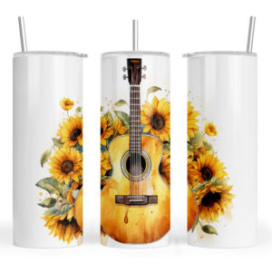 Guitar and Sunflowers