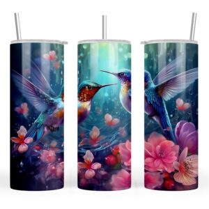 Colourful Pair of Humming Birds