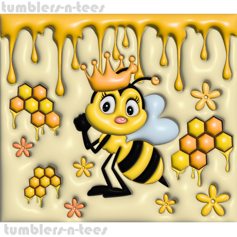 3d Bubble Bee and Honey - Image 4