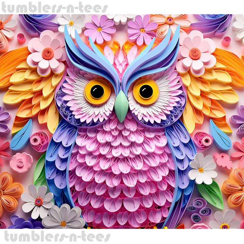 3D Colourful Owl Quil Feathers - Image 3