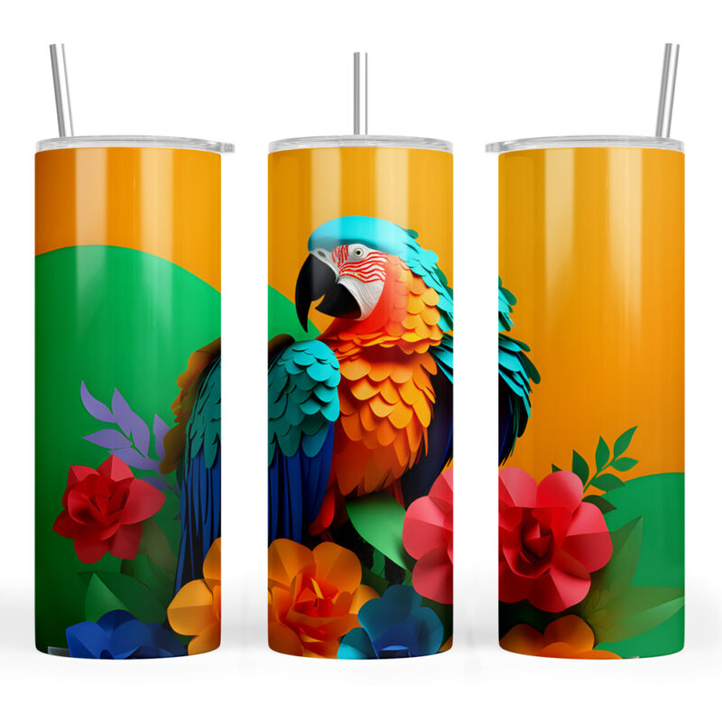 3D Colourful Parrot