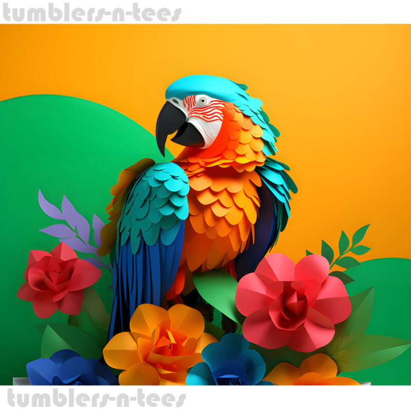 3D Colourful Parrot - Image 4