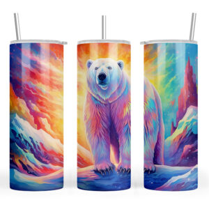 Polar Bear Northan Lights
