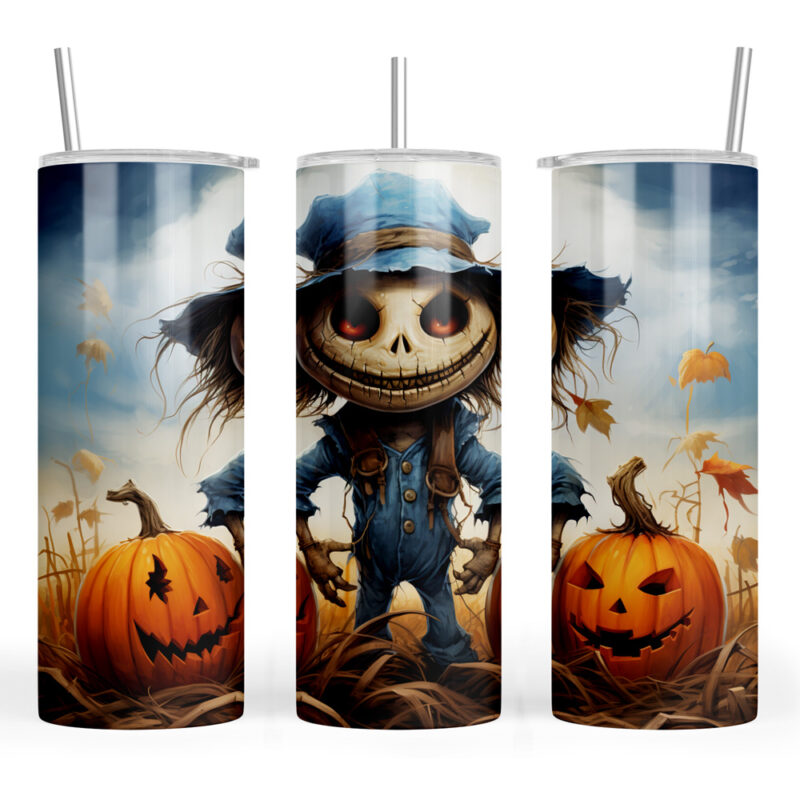 Scarecrow in a Pumpkin Patch