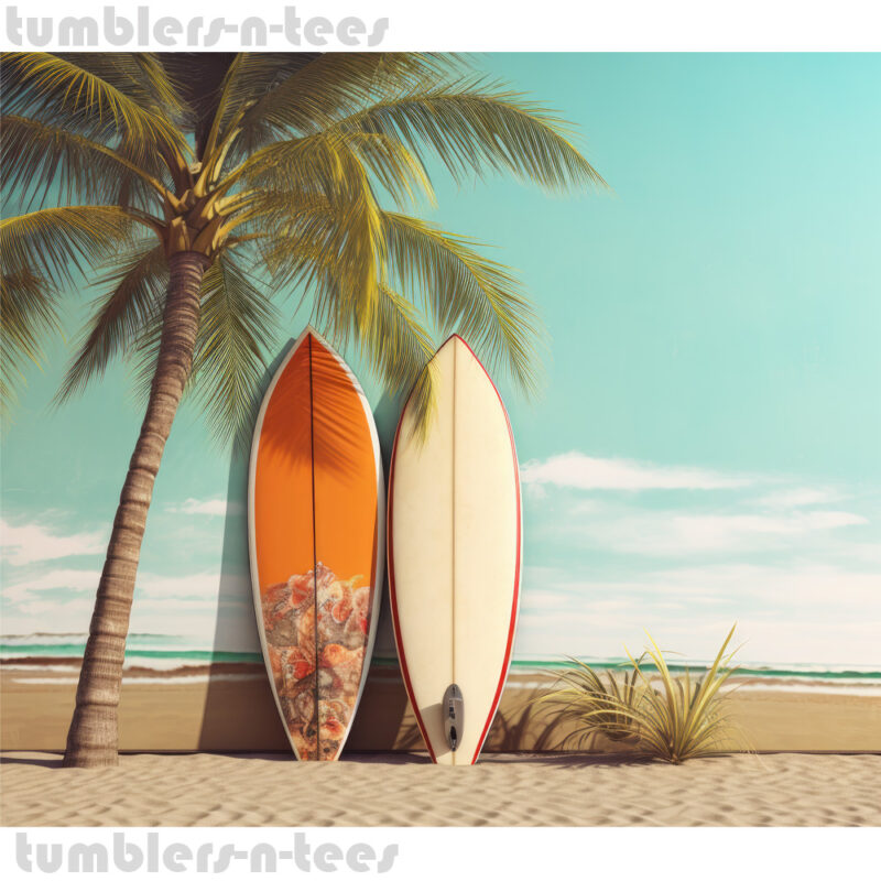 Surfboards under a Palm Tree - Image 4