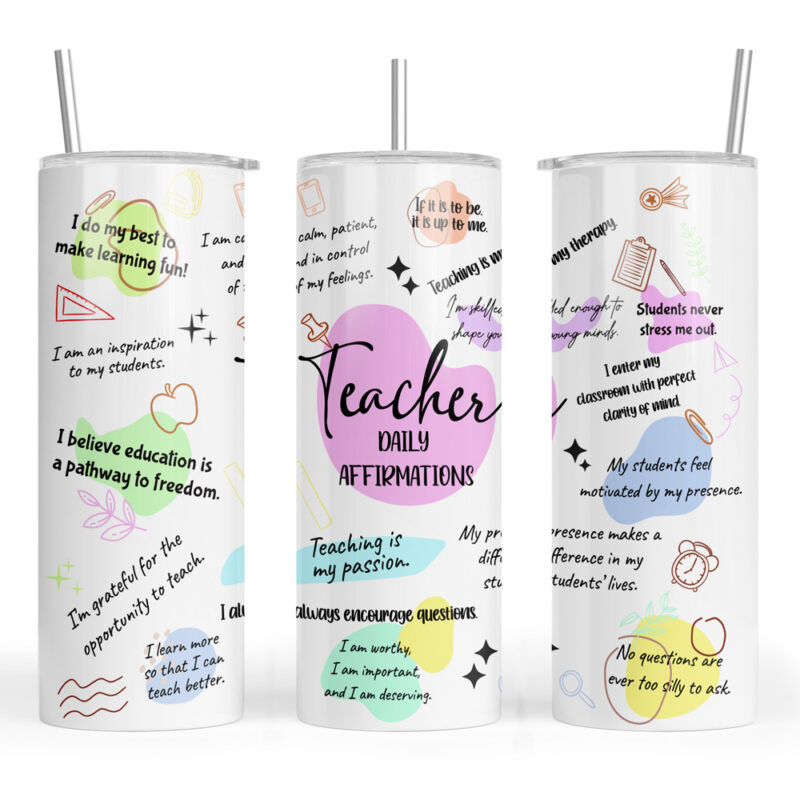 Teachers Colourful Daily Affirmation