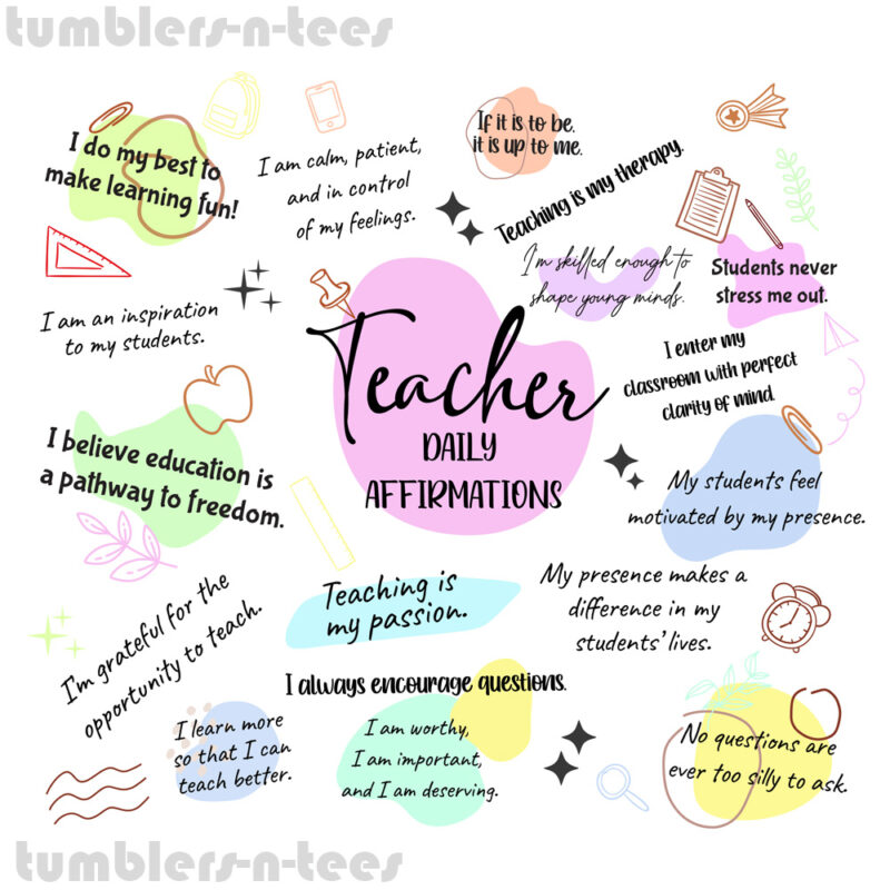 Teachers Colourful Daily Affirmation - Image 4
