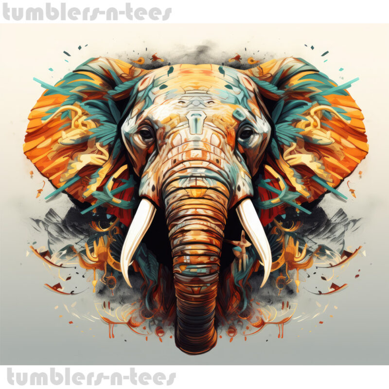 Watercolour Elephant - Image 4