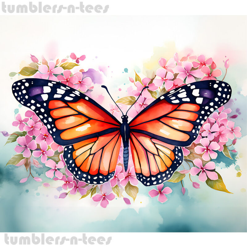 Monarch Butterfly on Flowers - Image 3