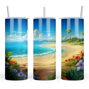 Tropical Beach with Waves