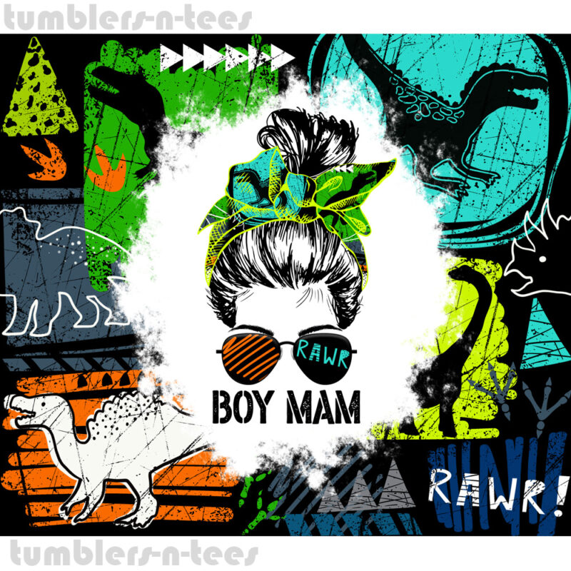 Boy Mama Dinosaur Messy Hair - Image 3