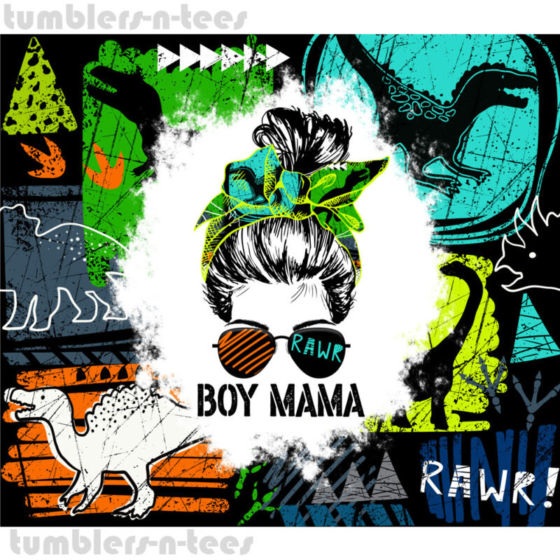 Boy Mam Dinosaur Messy Hair - Image 3