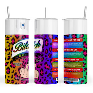 Biatch be Gone Middle finger Animal Print